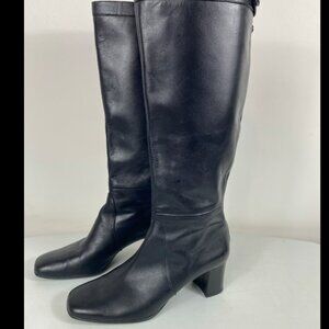 Tahari Elegant Black Up to the Knee Boots